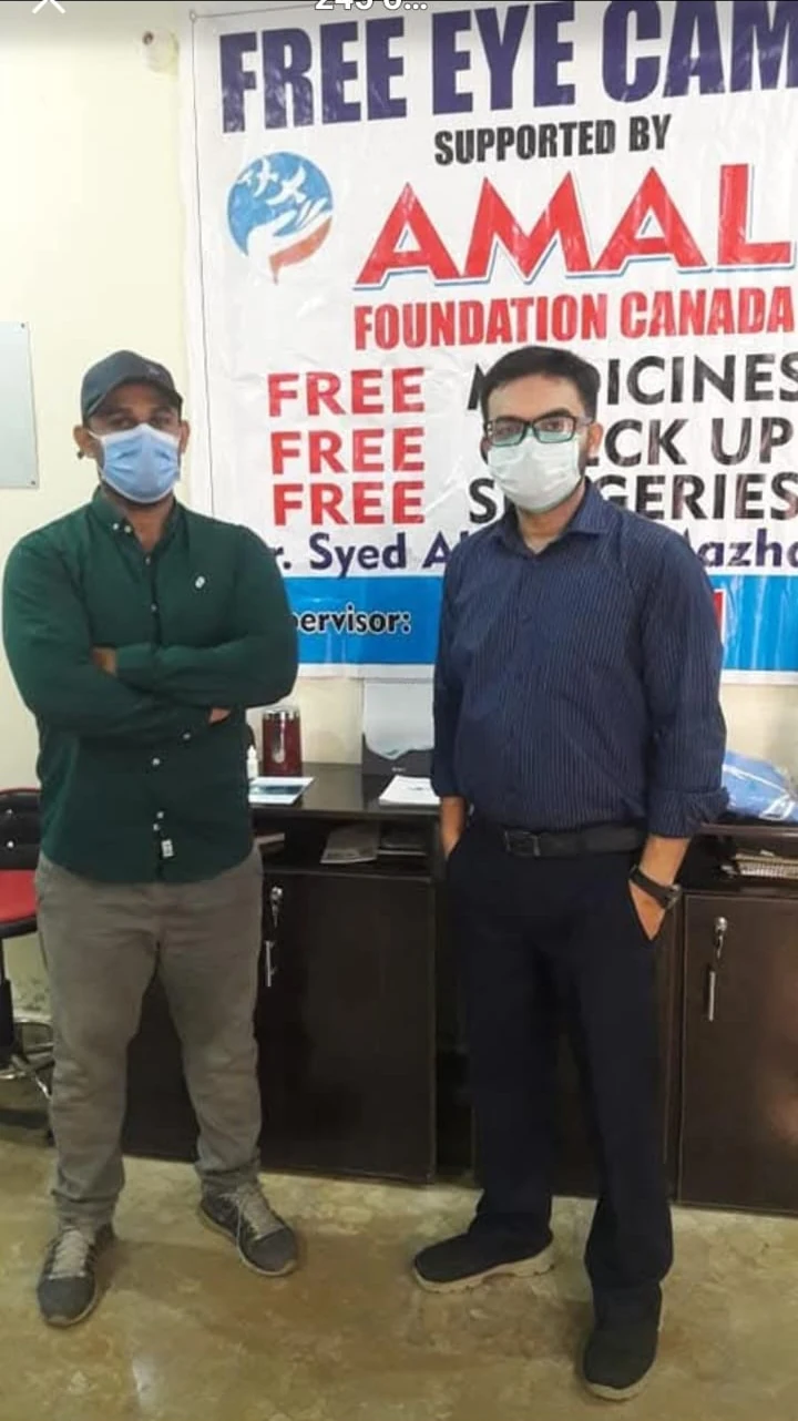 Free eye camp supported by Amal Foundation Canada